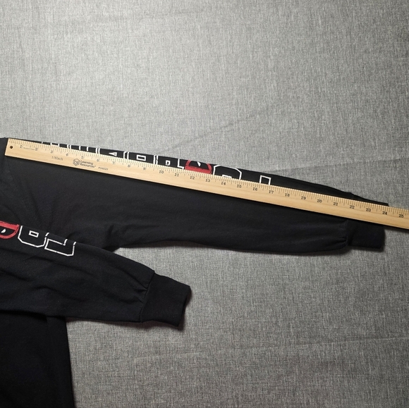 Marvel Deadpool Black and Red Long Sleeve Shirt Men's Size L - Picture 5 of 6